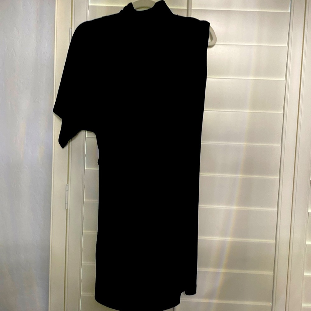 MANGO Black Asymmetrical Dress